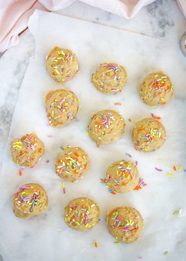 Birthday Cake Batter Energy Bites Paleo, Keto Just Jessie B