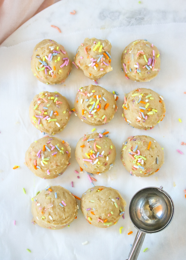 Birthday Cake Batter Energy Bites Paleo, Keto Just Jessie B