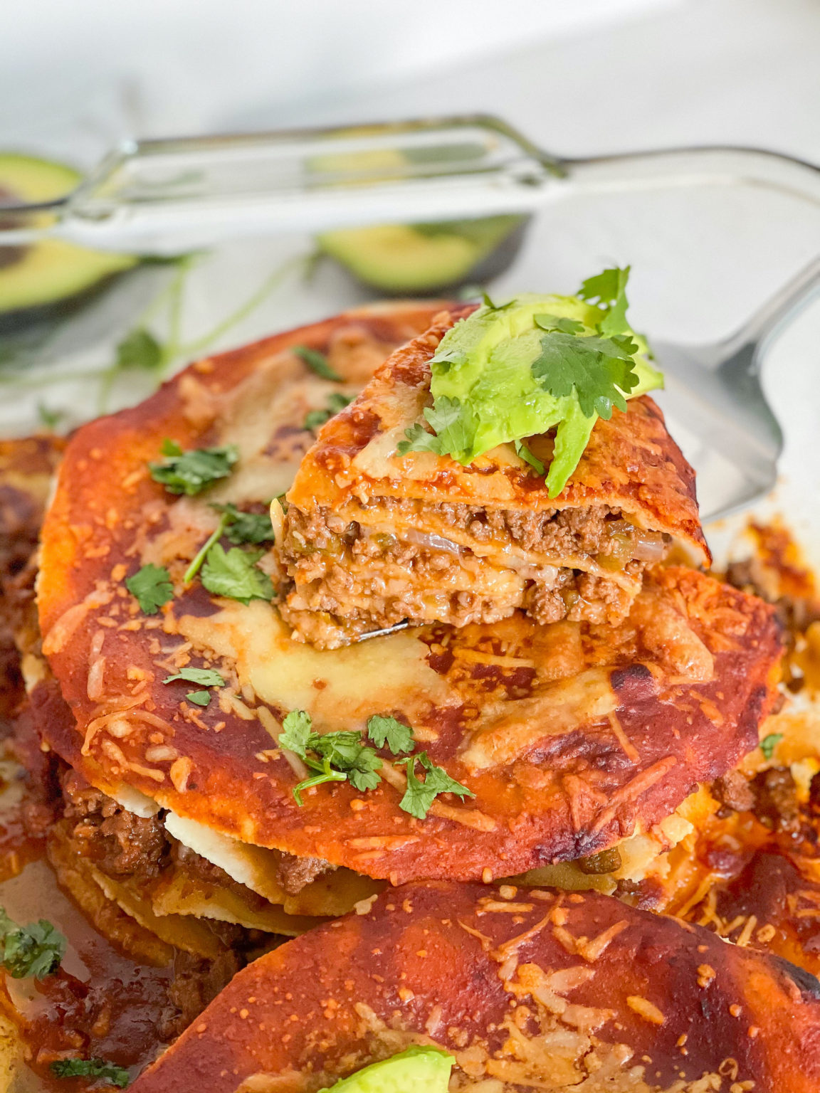 Beef Enchilada Stacks GF, Keto, Low Carb Just Jessie B