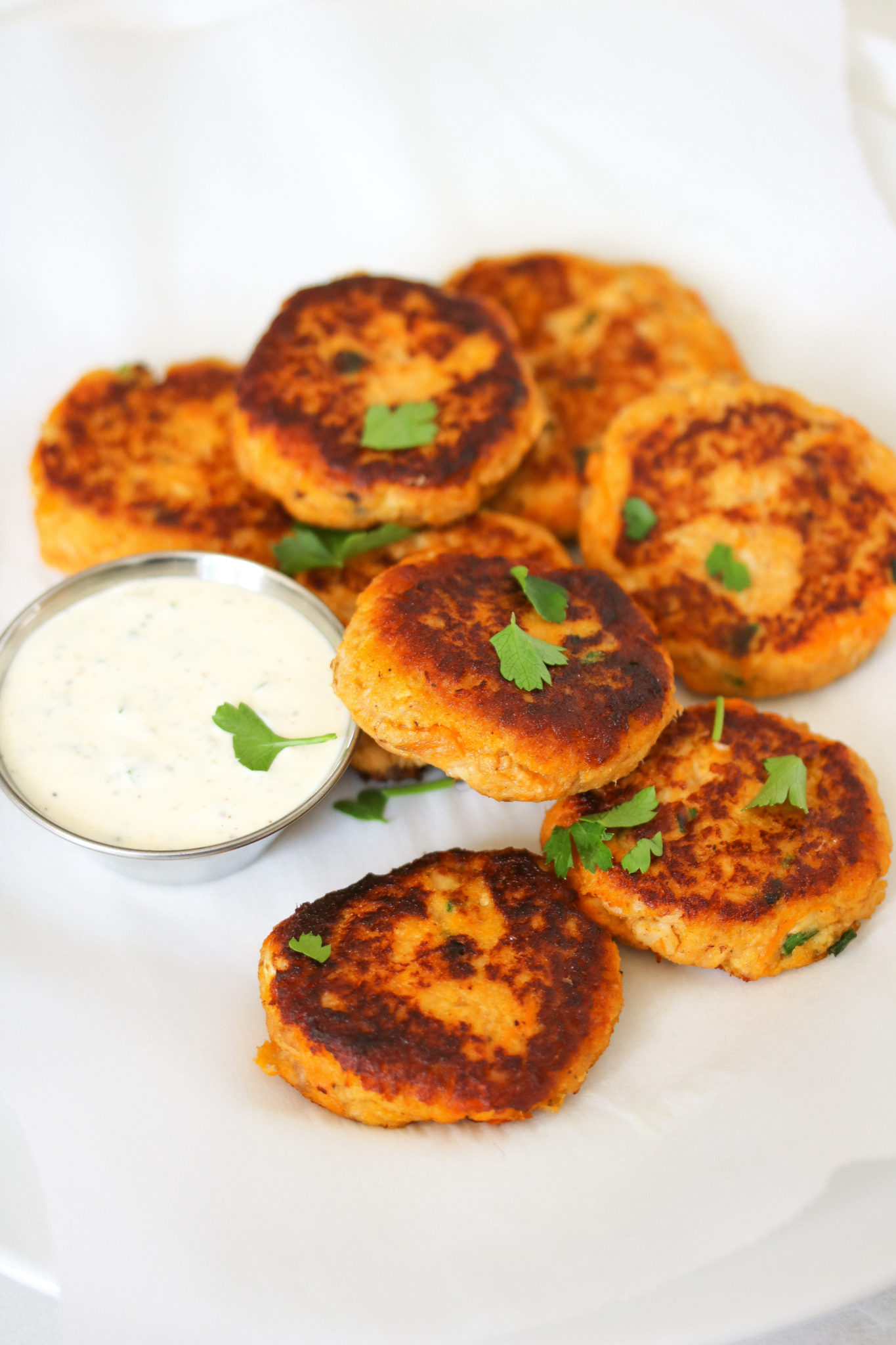 Salmon & Sweet Potato Cakes Just Jessie B